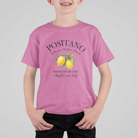Positano Lemons T Shirt For Kid Fresh from the Amalfi Coast Italian Fruit - Wonder Print Shop