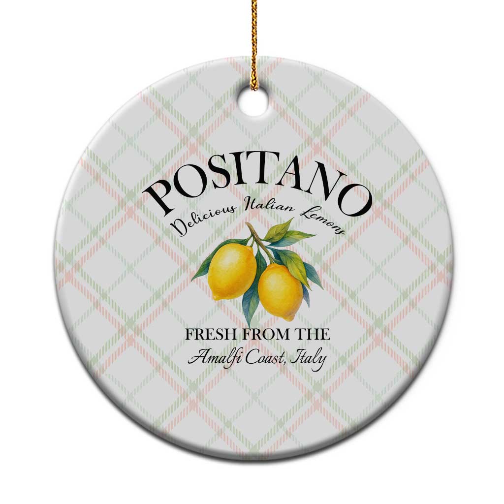 Positano Lemons Ceramic Ornament Fresh from the Amalfi Coast Italian Fruit - Wonder Print Shop