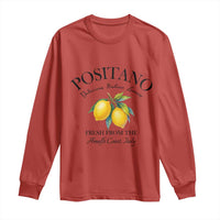 Positano Lemons Long Sleeve Shirt Fresh from the Amalfi Coast Italian Fruit - Wonder Print Shop
