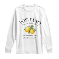 Positano Lemons Long Sleeve Shirt Fresh from the Amalfi Coast Italian Fruit - Wonder Print Shop