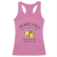 Positano Lemons Racerback Tank Top Fresh from the Amalfi Coast Italian Fruit - Wonder Print Shop