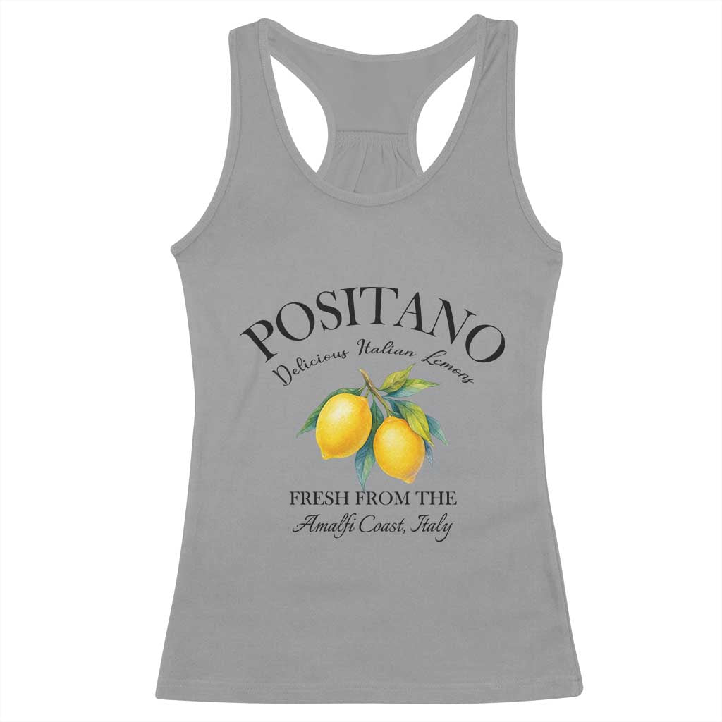 Positano Lemons Racerback Tank Top Fresh from the Amalfi Coast Italian Fruit - Wonder Print Shop