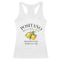 Positano Lemons Racerback Tank Top Fresh from the Amalfi Coast Italian Fruit - Wonder Print Shop