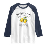 Positano Lemons Raglan Shirt Fresh from the Amalfi Coast Italian Fruit - Wonder Print Shop
