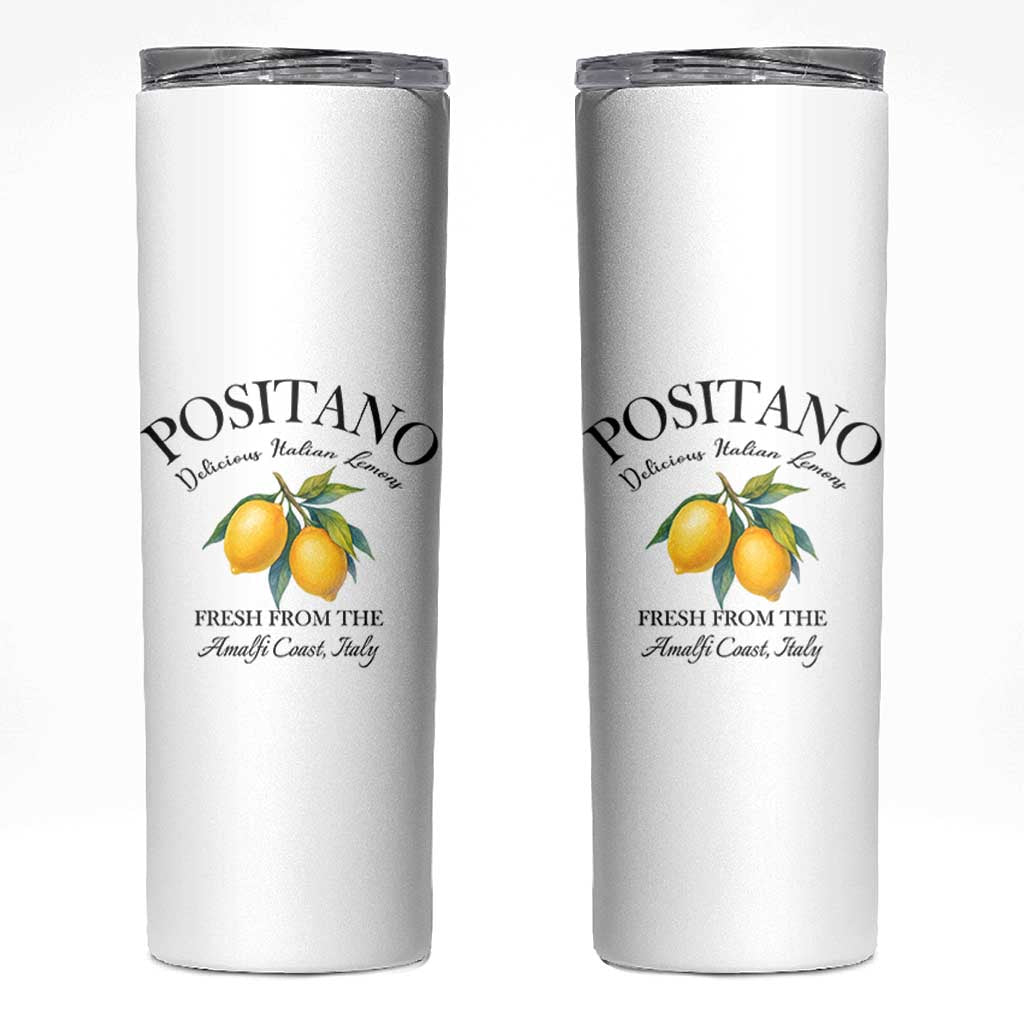 Positano Lemons Skinny Tumbler Fresh from the Amalfi Coast Italian Fruit - Wonder Print Shop