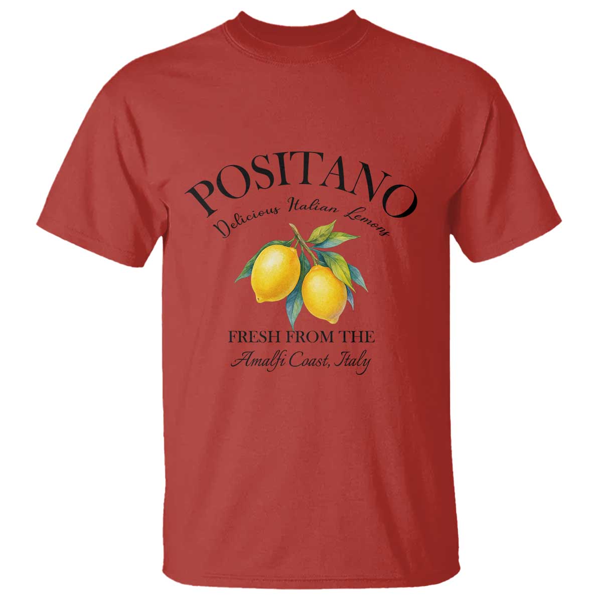 Positano Lemons T Shirt Fresh from the Amalfi Coast Italian Fruit - Wonder Print Shop
