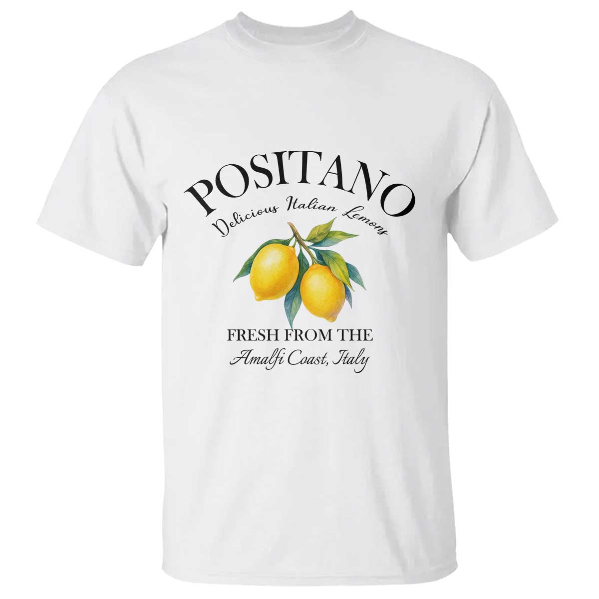 Positano Lemons T Shirt Fresh from the Amalfi Coast Italian Fruit - Wonder Print Shop
