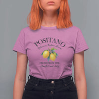 Positano Lemons T Shirt For Women Fresh from the Amalfi Coast Italian Fruit - Wonder Print Shop