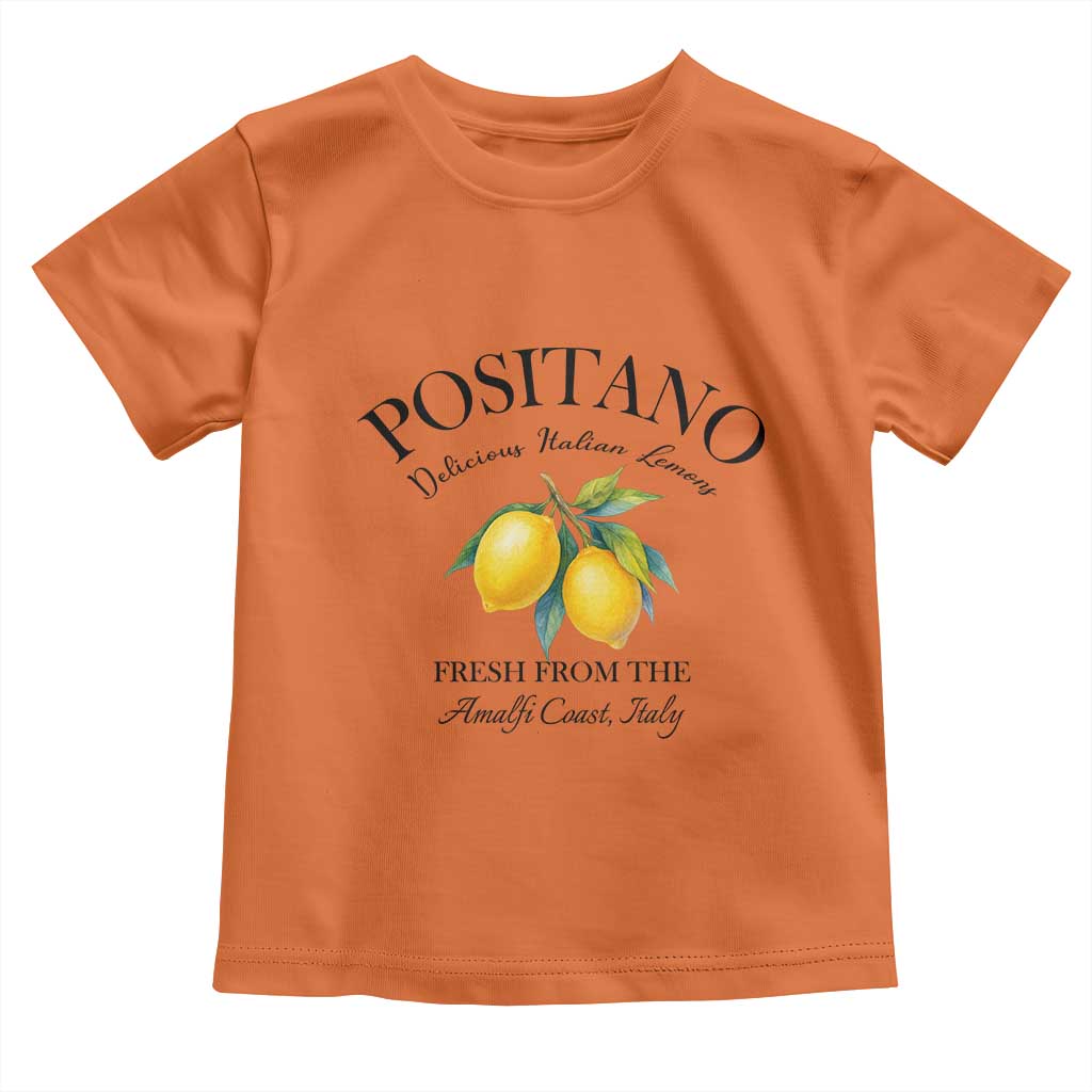 Positano Lemons Toddler T Shirt Fresh from the Amalfi Coast Italian Fruit - Wonder Print Shop