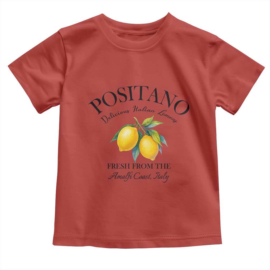 Positano Lemons Toddler T Shirt Fresh from the Amalfi Coast Italian Fruit - Wonder Print Shop