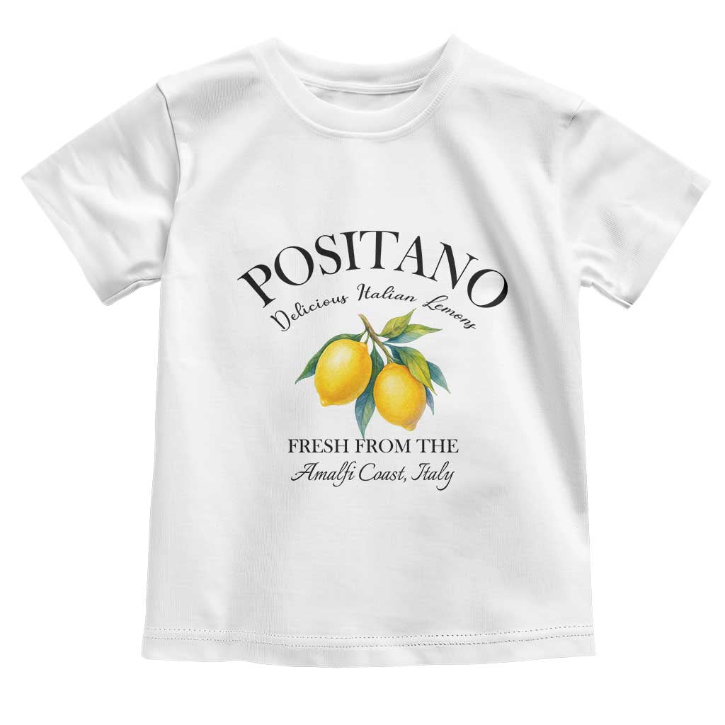 Positano Lemons Toddler T Shirt Fresh from the Amalfi Coast Italian Fruit - Wonder Print Shop