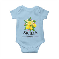 Sicilia Italia Fresh Lemon Baby Onesie Italian Sicilians Floral Citrus from Southern Italy - Wonder Print Shop