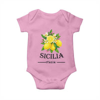 Sicilia Italia Fresh Lemon Baby Onesie Italian Sicilians Floral Citrus from Southern Italy - Wonder Print Shop
