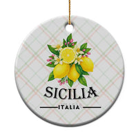 Sicilia Italia Fresh Lemon Ceramic Ornament Italian Sicilians Floral Citrus from Southern Italy - Wonder Print Shop