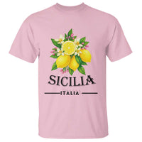 Sicilia Italia Fresh Lemon T Shirt Italian Sicilians Floral Citrus from Southern Italy - Wonder Print Shop