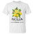 Sicilia Italia Fresh Lemon T Shirt Italian Sicilians Floral Citrus from Southern Italy - Wonder Print Shop
