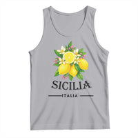 Sicilia Italia Fresh Lemon Tank Top Italian Sicilians Floral Citrus from Southern Italy - Wonder Print Shop