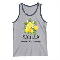 Sicilia Italia Fresh Lemon Tank Top Italian Sicilians Floral Citrus from Southern Italy - Wonder Print Shop