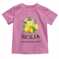 Sicilia Italia Fresh Lemon Toddler T Shirt Italian Sicilians Floral Citrus from Southern Italy - Wonder Print Shop