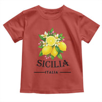 Sicilia Italia Fresh Lemon Toddler T Shirt Italian Sicilians Floral Citrus from Southern Italy - Wonder Print Shop