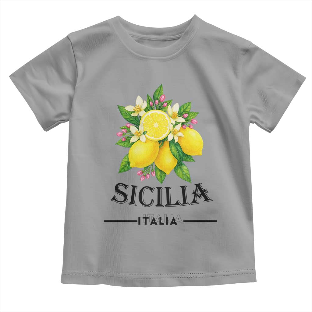 Sicilia Italia Fresh Lemon Toddler T Shirt Italian Sicilians Floral Citrus from Southern Italy - Wonder Print Shop