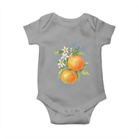 La Dolce Vita Oranges Baby Onesie Romantic Italian Citrus Blossom Mediterranean Charm - Wonder Print Shop