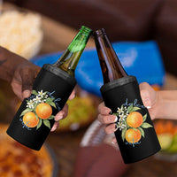 La Dolce Vita Oranges 4 in 1 Can Cooler Tumbler Romantic Italian Citrus Blossom Mediterranean Charm - Wonder Print Shop