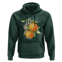 La Dolce Vita Oranges Hoodie Romantic Italian Citrus Blossom Mediterranean Charm - Wonder Print Shop