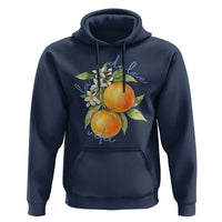 La Dolce Vita Oranges Hoodie Romantic Italian Citrus Blossom Mediterranean Charm - Wonder Print Shop