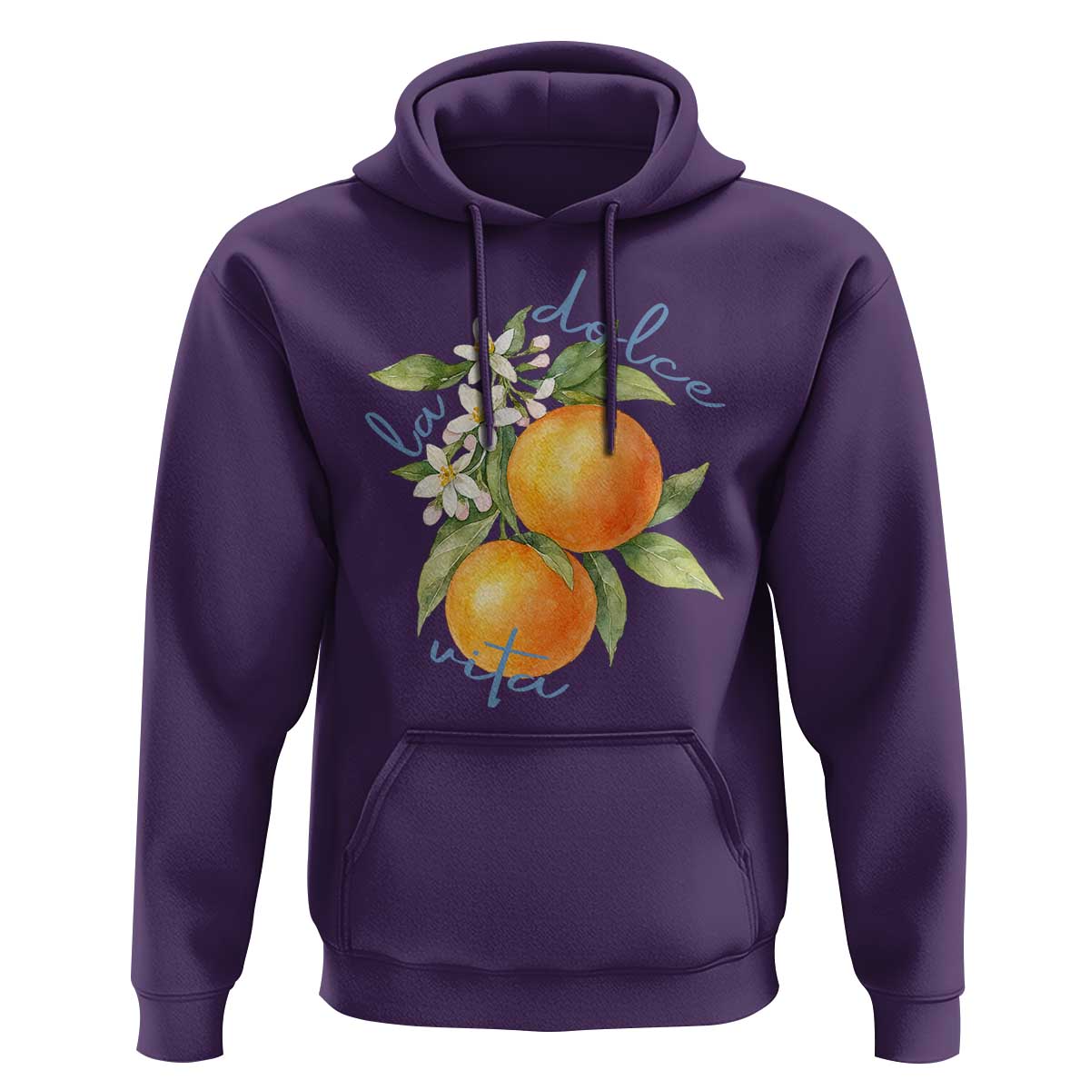 La Dolce Vita Oranges Hoodie Romantic Italian Citrus Blossom Mediterranean Charm - Wonder Print Shop