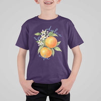 La Dolce Vita Oranges T Shirt For Kid Romantic Italian Citrus Blossom Mediterranean Charm - Wonder Print Shop