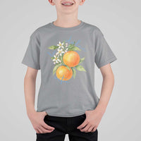 La Dolce Vita Oranges T Shirt For Kid Romantic Italian Citrus Blossom Mediterranean Charm - Wonder Print Shop