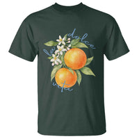 La Dolce Vita Oranges T Shirt Romantic Italian Citrus Blossom Mediterranean Charm - Wonder Print Shop