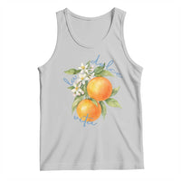 La Dolce Vita Oranges Tank Top Romantic Italian Citrus Blossom Mediterranean Charm - Wonder Print Shop