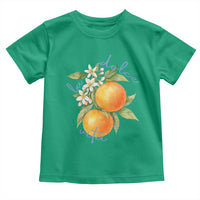 La Dolce Vita Oranges Toddler T Shirt Romantic Italian Citrus Blossom Mediterranean Charm - Wonder Print Shop