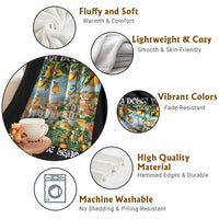 La Dolce Vita Taste Like Lemons Throw Blanket Retro Italian Village Citrus Summer Wanderlusters - Wonder Print Shop