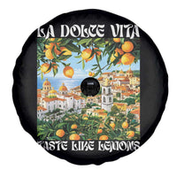 La Dolce Vita Taste Like Lemons Spare Tire Cover Retro Italian Village Citrus Summer Wanderlusters - Wonder Print Shop
