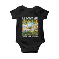 La Dolce Vita Taste Like Lemons Baby Onesie Retro Italian Village Citrus Summer Wanderlusters - Wonder Print Shop