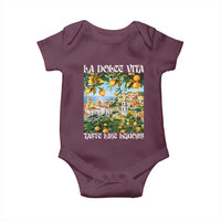 La Dolce Vita Taste Like Lemons Baby Onesie Retro Italian Village Citrus Summer Wanderlusters - Wonder Print Shop