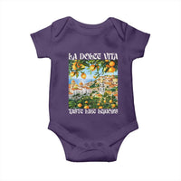La Dolce Vita Taste Like Lemons Baby Onesie Retro Italian Village Citrus Summer Wanderlusters - Wonder Print Shop