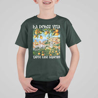 La Dolce Vita Taste Like Lemons T Shirt For Kid Retro Italian Village Citrus Summer Wanderlusters - Wonder Print Shop