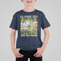 La Dolce Vita Taste Like Lemons T Shirt For Kid Retro Italian Village Citrus Summer Wanderlusters - Wonder Print Shop