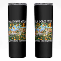 La Dolce Vita Taste Like Lemons Skinny Tumbler Retro Italian Village Citrus Summer Wanderlusters - Wonder Print Shop