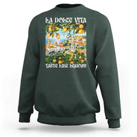 La Dolce Vita Taste Like Lemons Sweatshirt Retro Italian Village Citrus Summer Wanderlusters - Wonder Print Shop