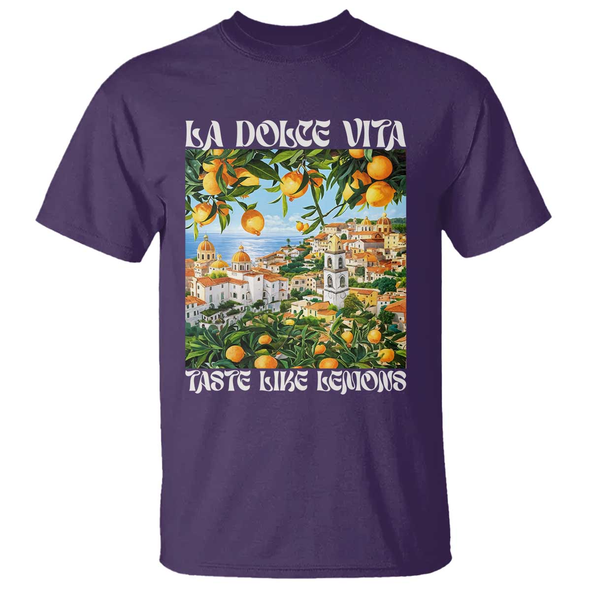La Dolce Vita Taste Like Lemons T Shirt Retro Italian Village Citrus Summer Wanderlusters - Wonder Print Shop
