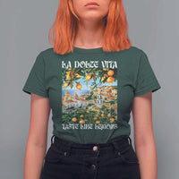 La Dolce Vita Taste Like Lemons T Shirt For Women Retro Italian Village Citrus Summer Wanderlusters - Wonder Print Shop