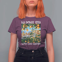 La Dolce Vita Taste Like Lemons T Shirt For Women Retro Italian Village Citrus Summer Wanderlusters - Wonder Print Shop