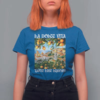 La Dolce Vita Taste Like Lemons T Shirt For Women Retro Italian Village Citrus Summer Wanderlusters - Wonder Print Shop