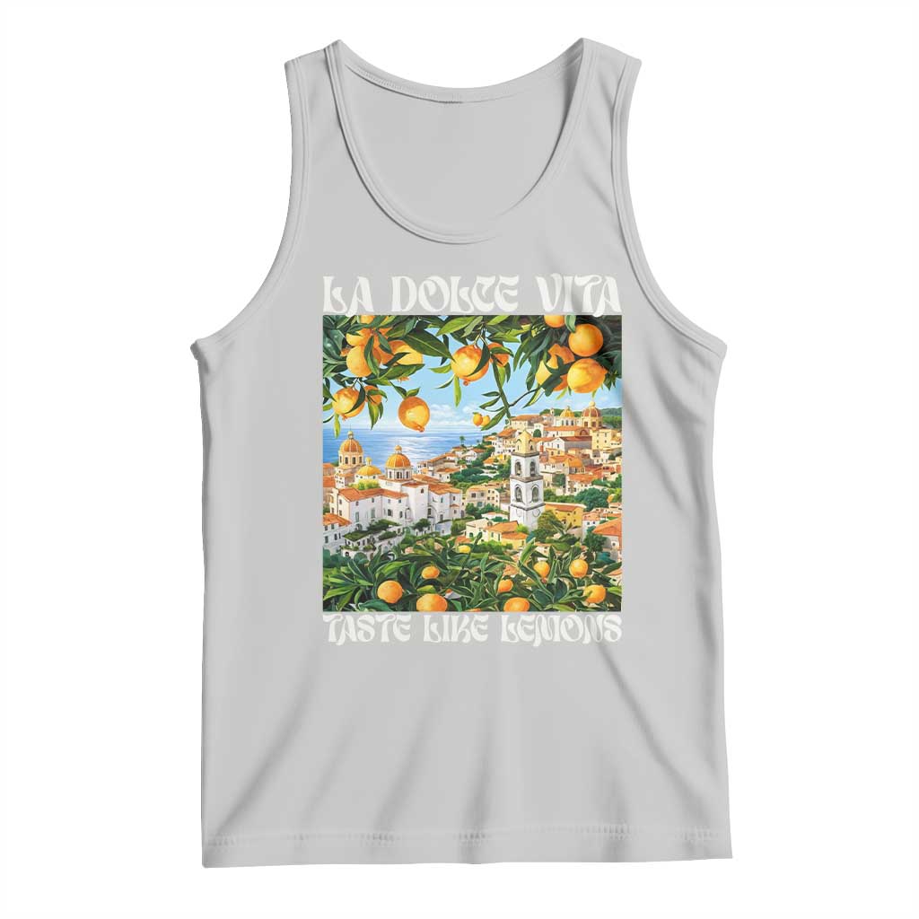 La Dolce Vita Taste Like Lemons Tank Top Retro Italian Village Citrus Summer Wanderlusters - Wonder Print Shop