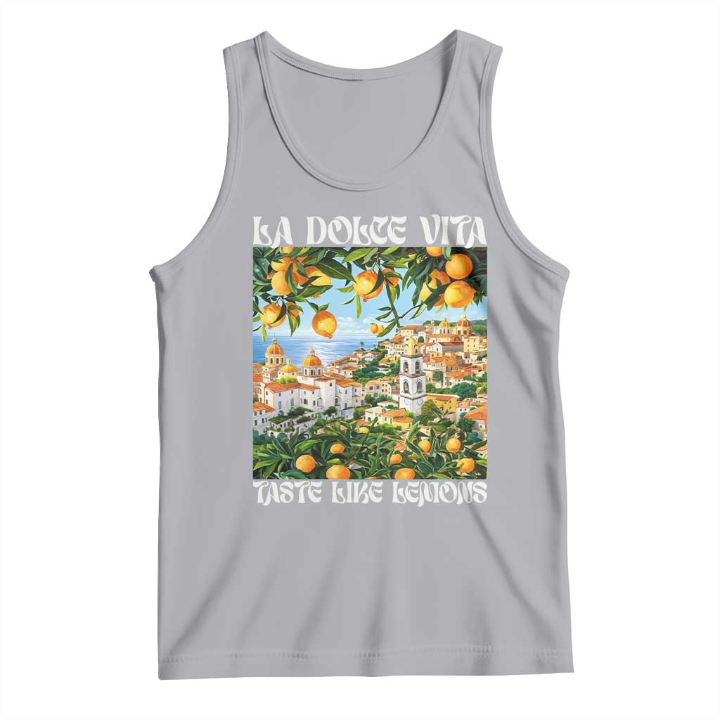 La Dolce Vita Taste Like Lemons Tank Top Retro Italian Village Citrus Summer Wanderlusters - Wonder Print Shop